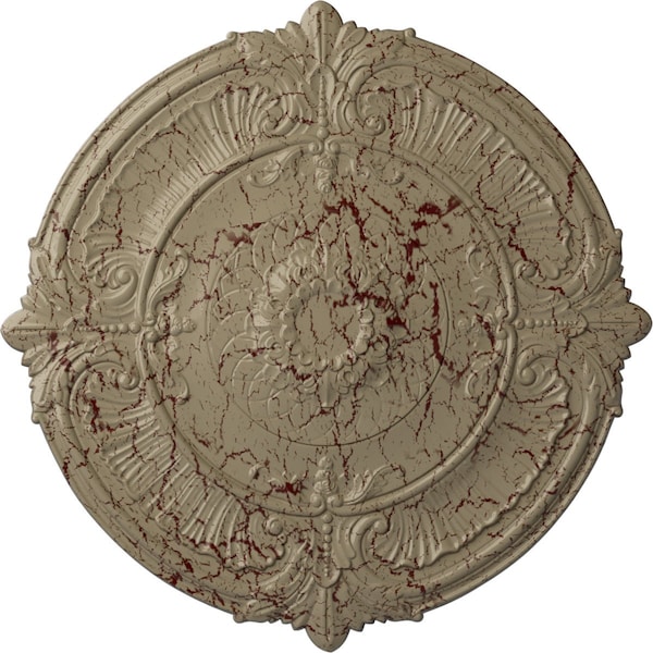 Ekena Millwork Attica Ceiling Medallion (Fits Canopies up to 3 3/4"), 39 1/2"OD x 2 1/2"P, Gobi Desert Crackle CM39ATGDC - main